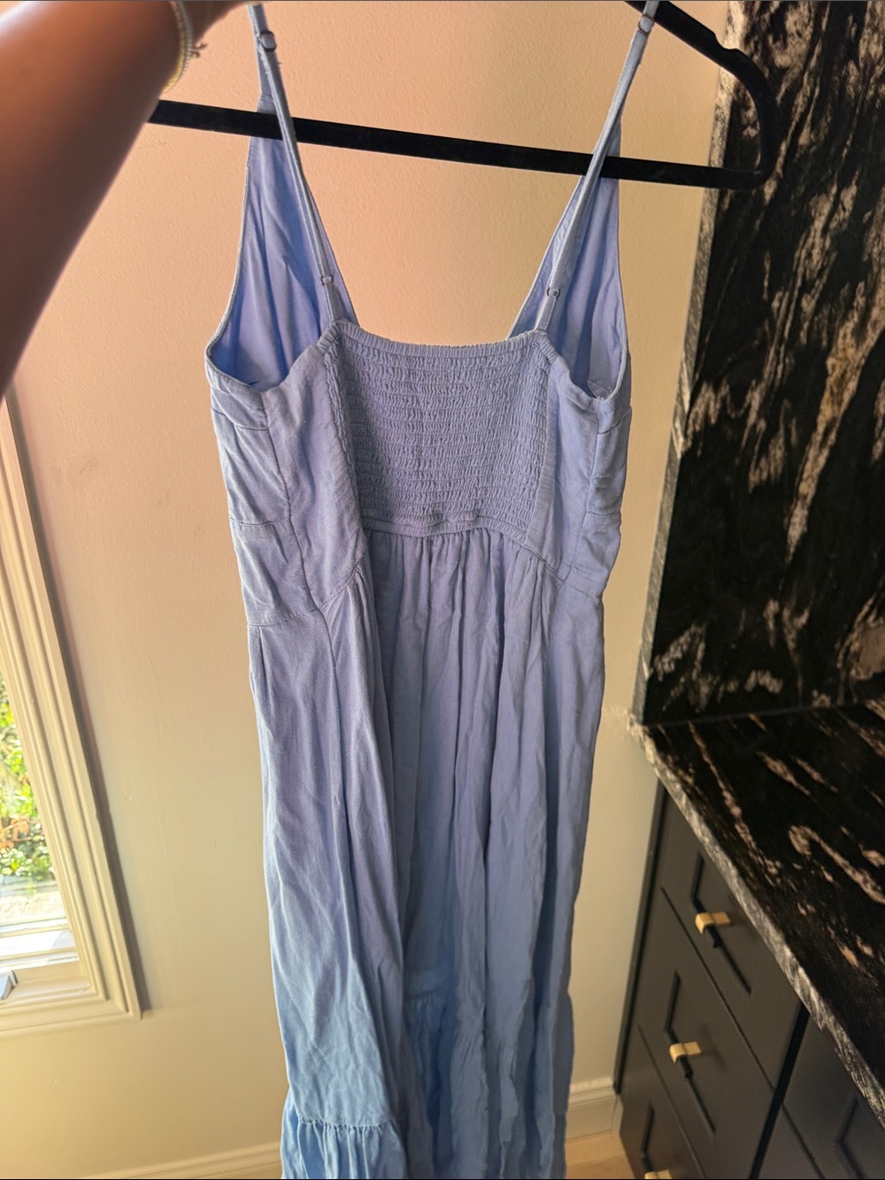 Abercrombie & Fitch Light Blue Button-Front Maxi Dress - Picture 2 of 2